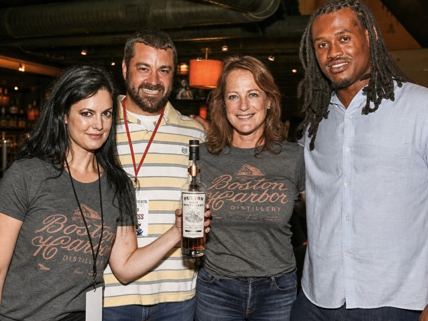 Boston Harbor Distillery event team